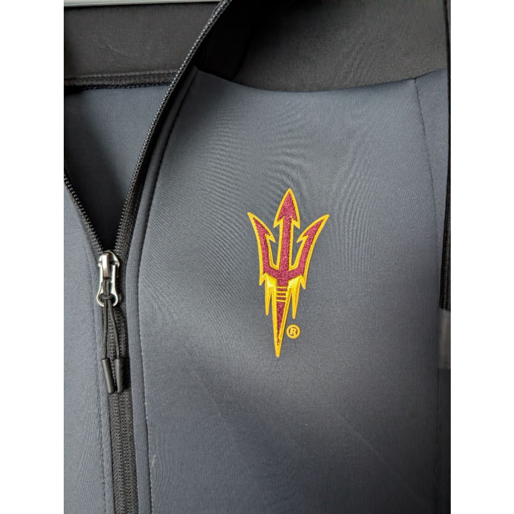 Antigua Gray & Black Arizona State Sun Devils Hoodie M, Womens - Picture 4 of 15